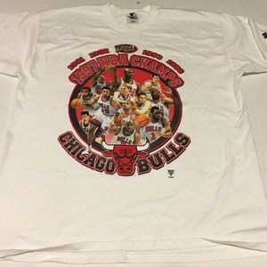 XL Men Starter Chicago Bulls 97 Champions Shirt MJ